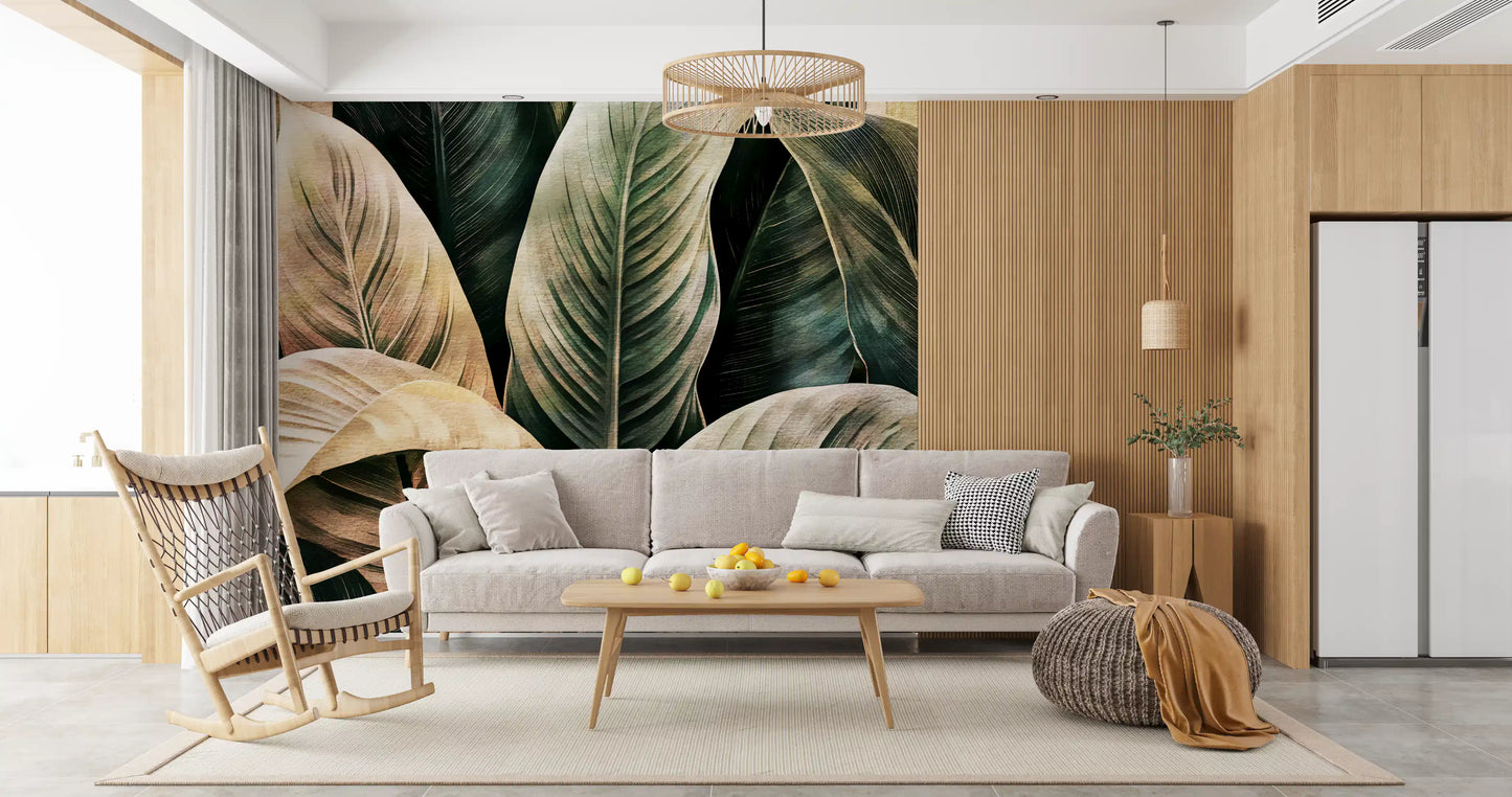 Lush Forest Botanical Study Wall Mural