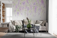 Spring Wisteria Canopy Wall Mural