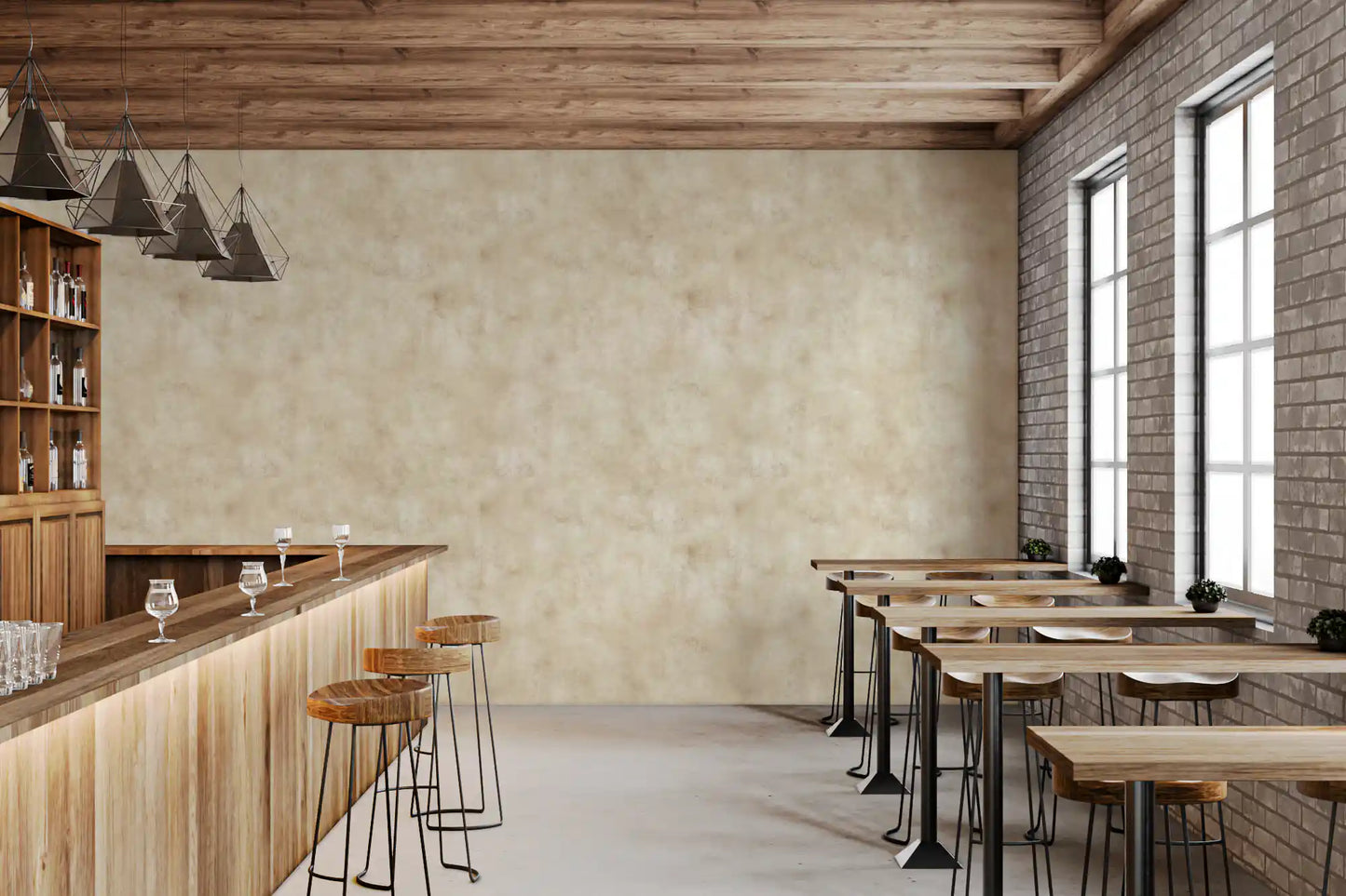 Painterly - Champagne Wallpaper⁠