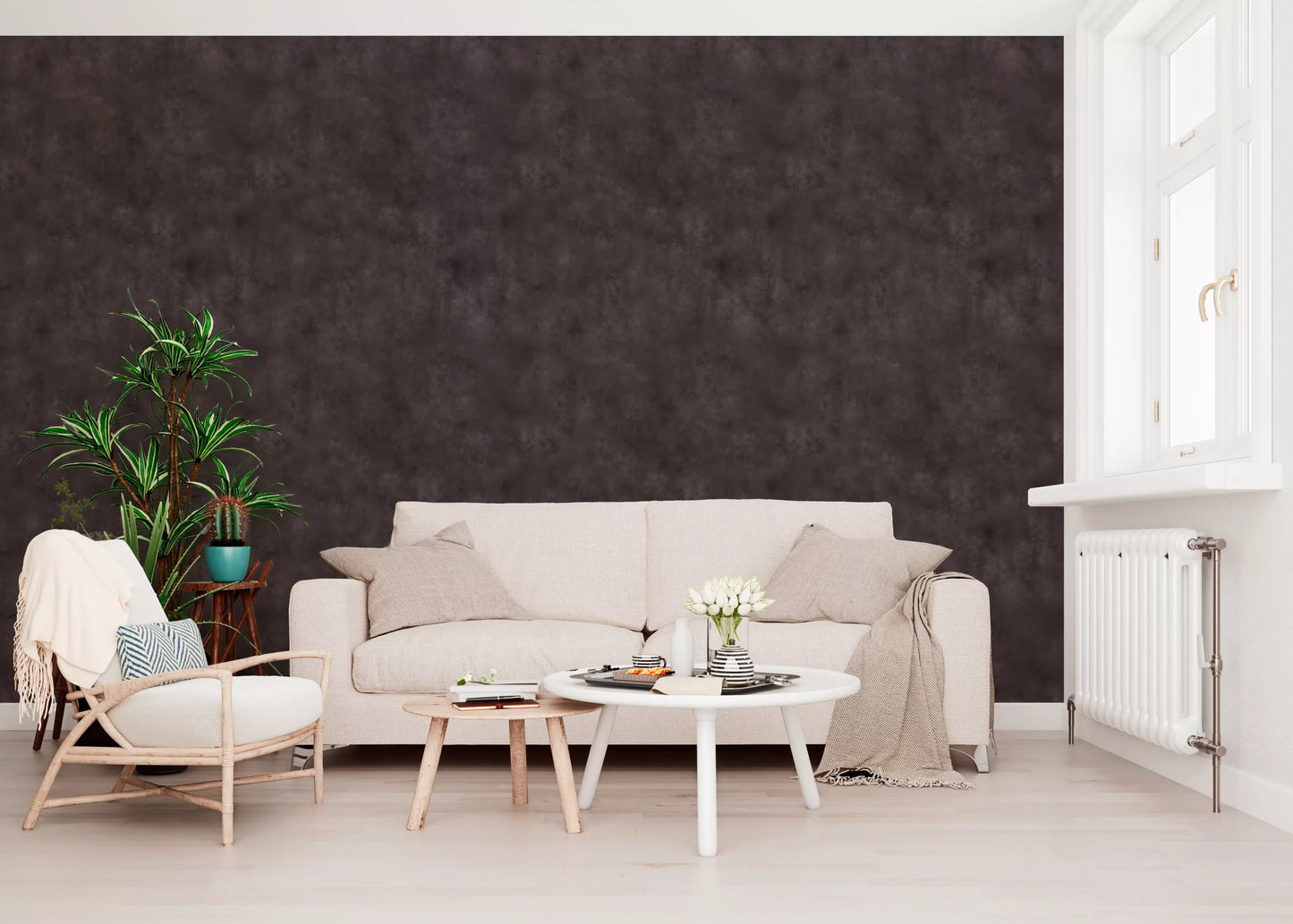 Painterly - Moody Plum Wallpaper⁠