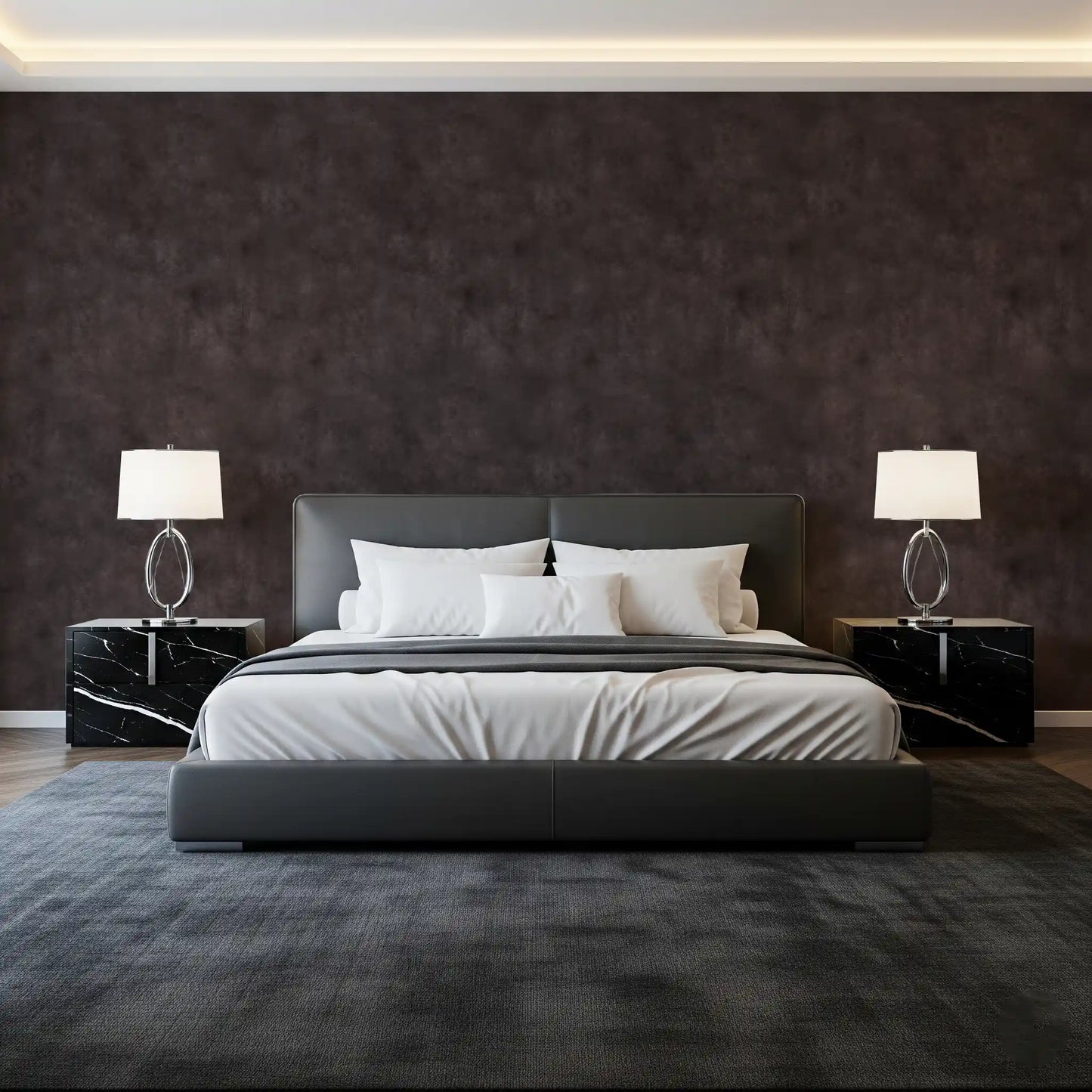 Painterly - Moody Plum Wallpaper⁠
