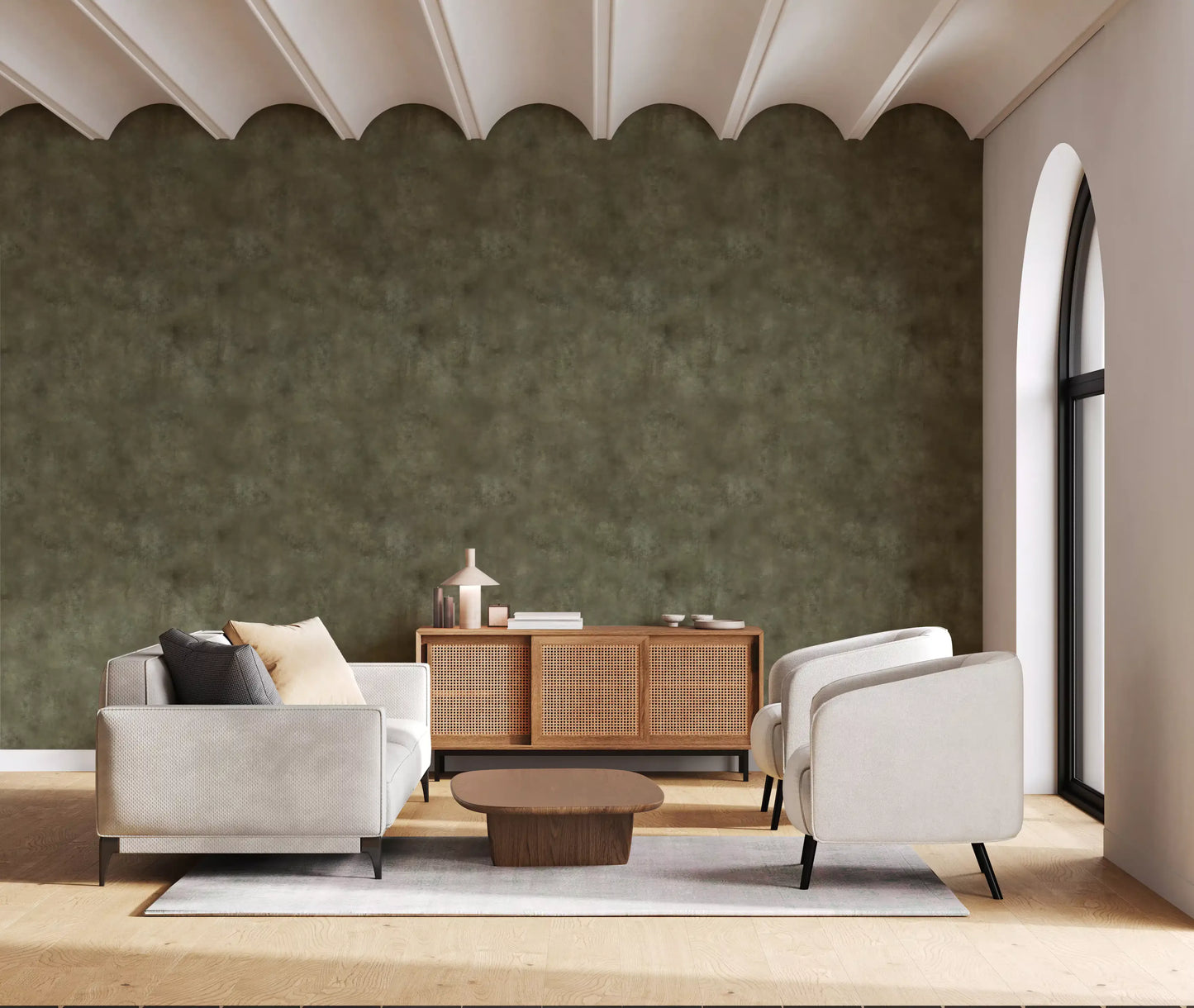 Painterly - Tobacco Wallpaper⁠