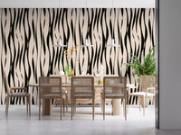 Modern Rhythmic Stripes Wallpaper⁠