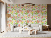 Abstract Matisse Inspired Botanical Cutouts Wallpaper⁠