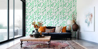 Hand-Drawn Greenery Garden Wallpaper⁠
