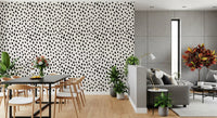 Minimalist Painted Dotted Pattern Wallpaper⁠