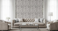 Minimalist Painted Dotted Pattern Wallpaper⁠