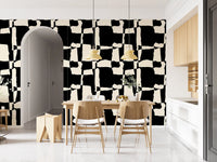 Hand-Drawn Monochrome Blocks Wallpaper⁠
