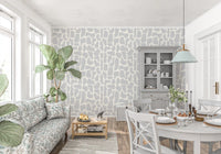 Minimalist Stone Mosaic Wallpaper⁠