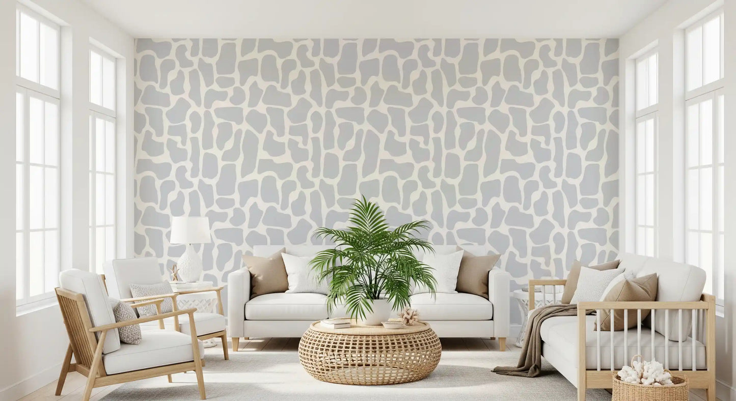 Minimalist Stone Mosaic Wallpaper⁠