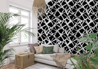 Modern Minimalist Grid Brushstroke Wallpaper⁠