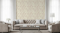 Cream Brushstroke Grid Wallpaper⁠