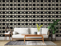 Interlocking Monochrome Arches Wallpaper⁠
