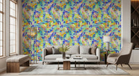 Vibrant Abstract Brushstroke Energy Wallpaper⁠