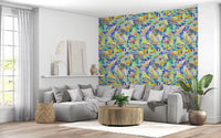 Vibrant Abstract Brushstroke Energy Wallpaper⁠