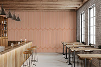 Minimalist Terracotta Arc Pattern Wallpaper⁠