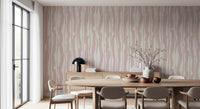 Minimalist Blush Painted Stripes Wallpaper⁠