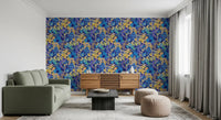 Vibrant Neon Garden Pattern Wallpaper⁠