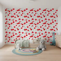 Summer Orchard Cherry Repeat Wallpaper⁠
