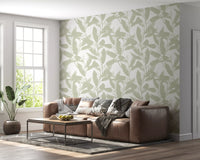 Soft Sage Botanical Print Wallpaper⁠