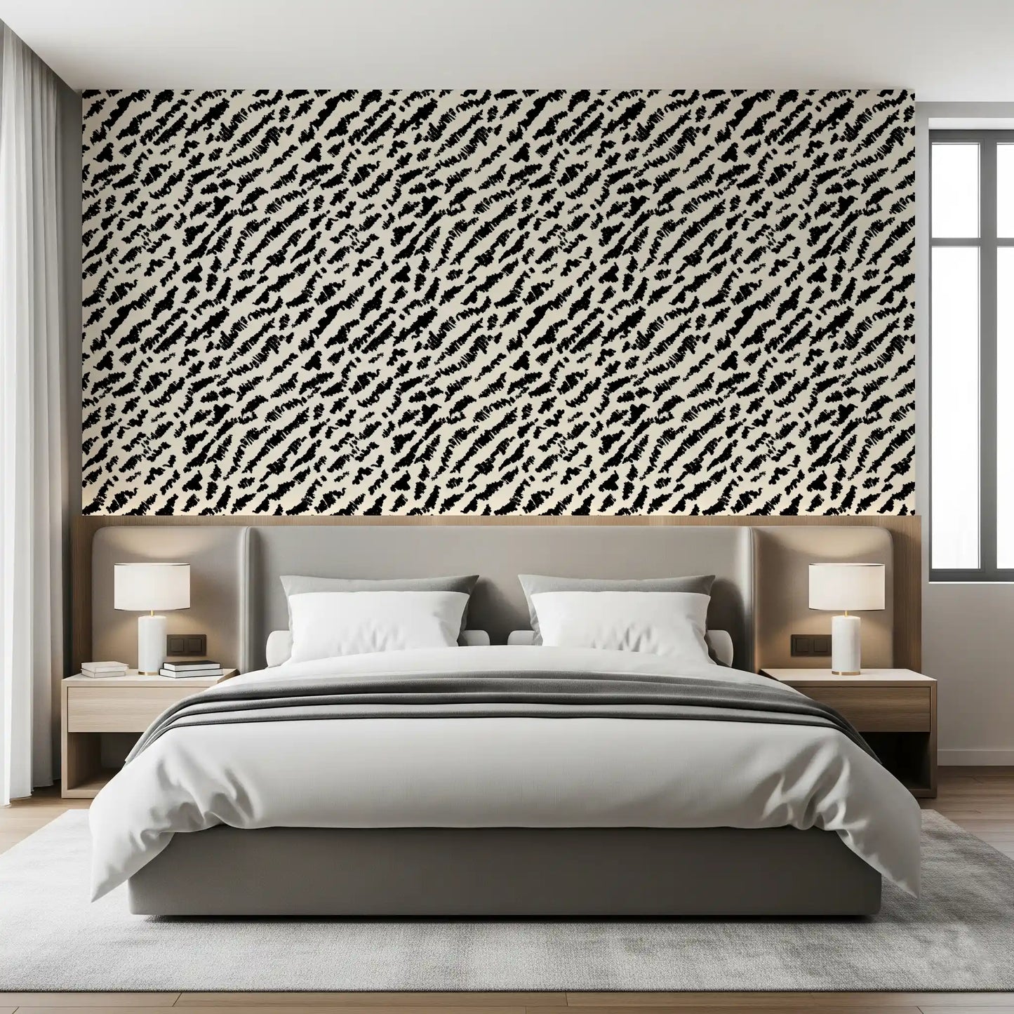 Abstract Ink Brushstroke Texture Wallpaper⁠
