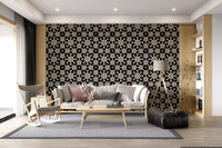 Geometric Arabesque Monochromatic Lattice Wallpaper⁠