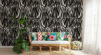 Abstract Zebra Stripe Wallpaper⁠