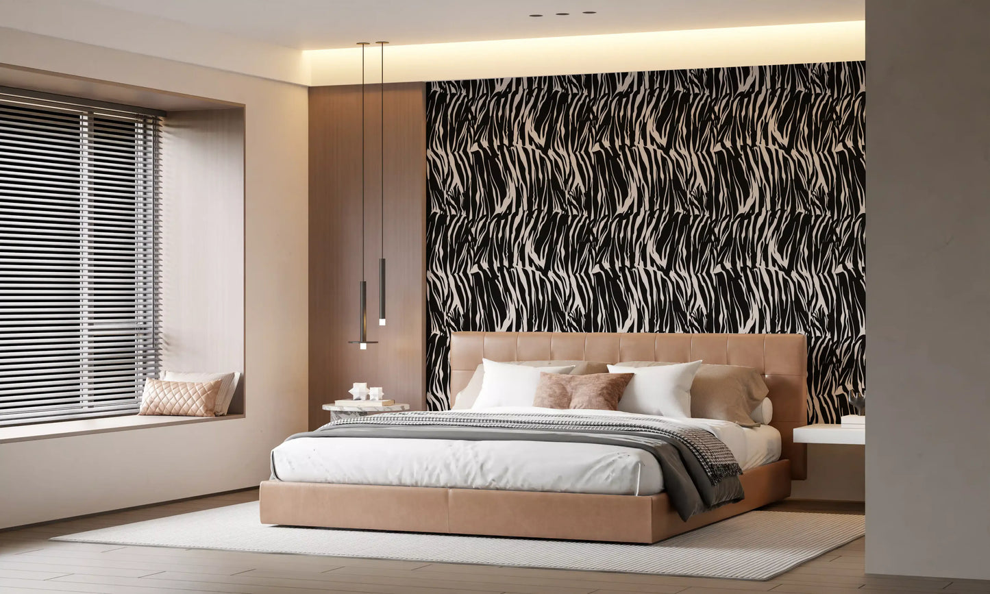 Abstract Zebra Stripe Wallpaper⁠