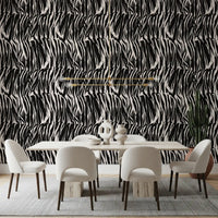 Abstract Zebra Stripe Wallpaper⁠