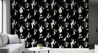 Abstract Charcoal Ink Flow Wallpaper⁠