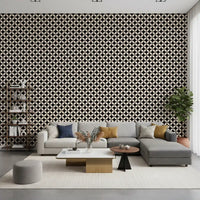Minimalist Petal Lattice Wallpaper⁠