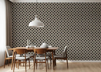 Minimalist Petal Lattice Wallpaper⁠