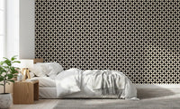 Minimalist Petal Lattice Wallpaper⁠