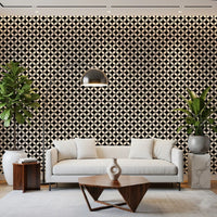 Minimalist Petal Lattice Wallpaper⁠