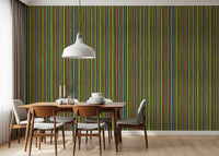 Vibrant Multicolored Vertical Stripe Wallpaper⁠