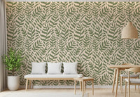 Sage Botanical Fern Trail Wallpaper⁠
