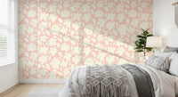 Soft Brushstroke Bloom Pattern Wallpaper⁠