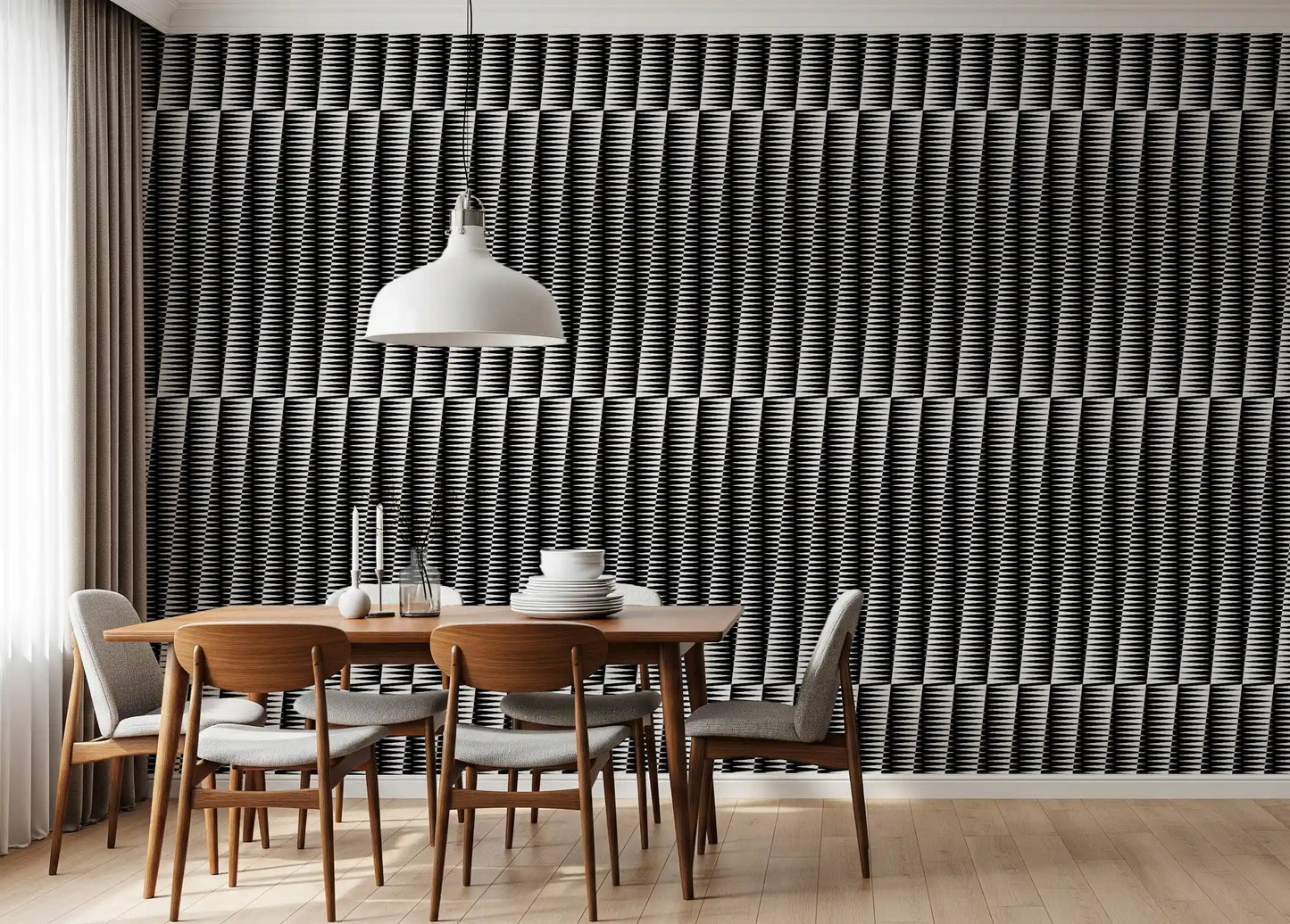 Minimalist Sharp Chevron Alignment Wallpaper⁠