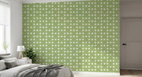 Sage Geometric Clover Pattern Wallpaper⁠