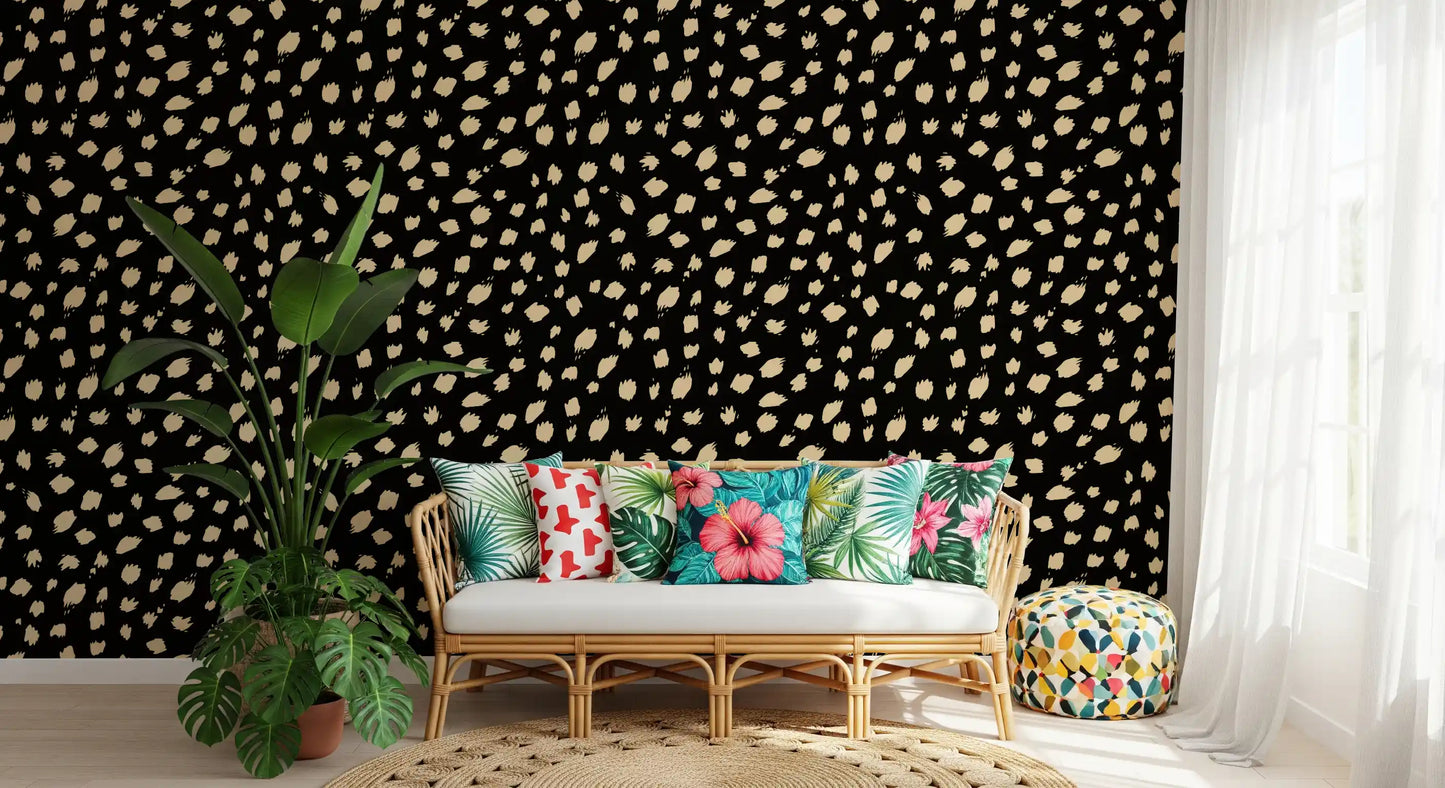 Abstract Ink Spot Pattern Wallpaper⁠