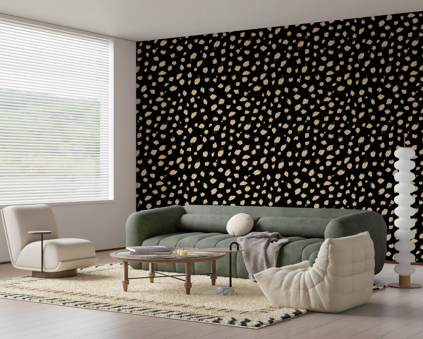 Abstract Ink Spot Pattern Wallpaper⁠