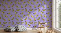 Cheerful Yellow Banana Pop Print Wallpaper⁠