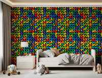 Abstract Colorful Capsule Mosaic Wallpaper⁠