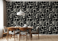 Abstract Organic Ink Shapes Wallpaper⁠