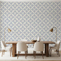 Soft Arced Tile Motif Wallpaper⁠