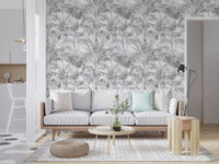 Ethereal Palm Frond Sketch Wallpaper⁠