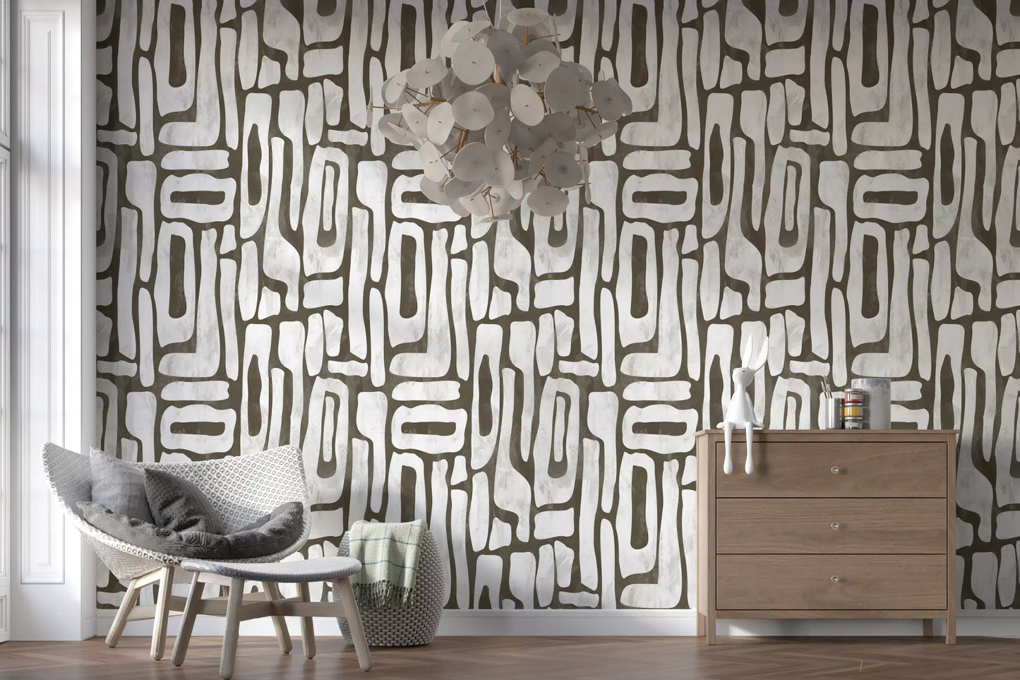 Abstract Organic Stone Motif Wallpaper⁠