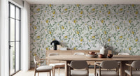 Mediterranean Citrus Grove Illustration Wallpaper⁠