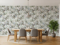 Vintage Botanical Rose Garden Wallpaper⁠