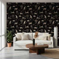 Leopard Sketch Savanna Wallpaper⁠